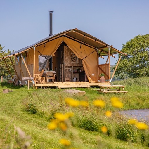 Y Ddraenen Wen tent ('the Hawthorne') at Under the Oak
